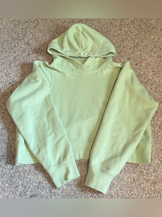 lululemon athletica Tops - Lululemon Loungeful Cropped Hoodie Creamy Mint